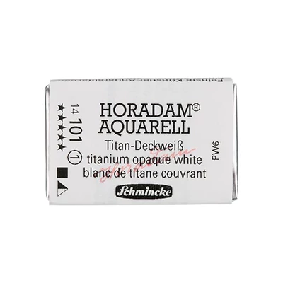 Akvarelová farba Schmincke Horadam, 1/1 v celej panvičke - 101, titanium opaque white