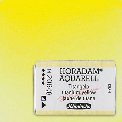 Akvarelová farba Schmincke Horadam, 1/1 v celej panvičke - 206, titanium yellow