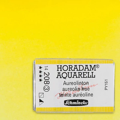 Akvarelová farba Schmincke Horadam, 1/1 v celej panvičke - 208, aureolin hue