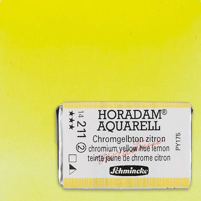 Akvarelová farba Schmincke Horadam, 1/1 v celej panvičke - 211, chromium yellow hue lemon