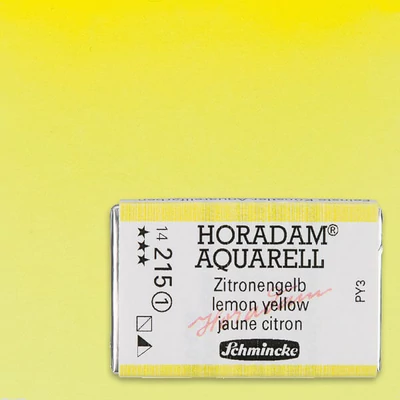 Akvarelová farba Schmincke Horadam, 1/1 v celej panvičke - 215, lemon yellow