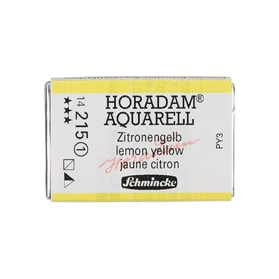 Akvarelová farba Schmincke Horadam, 1/1 v celej panvičke - 215, lemon yellow