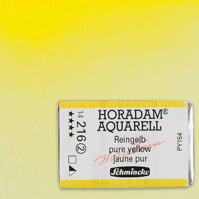 Akvarelová farba Schmincke Horadam, 1/1 v celej panvičke - 216, pure yellow