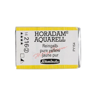 Akvarelová farba Schmincke Horadam, 1/1 v celej panvičke - 216, pure yellow