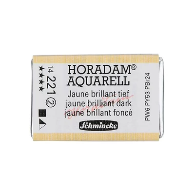 Akvarelová farba Schmincke Horadam, 1/1 v celej panvičke- 221, jaune brilliant dark