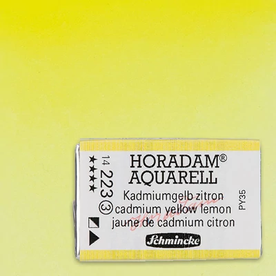 Akvarelová farba Schmincke Horadam, 1/1 v celej panvičke - 223, cadmium yellow lemon
