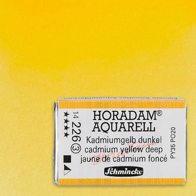 Akvarelová farba Schmincke Horadam, 1/1 v celej panvičke - 226, cadmium yellow deep