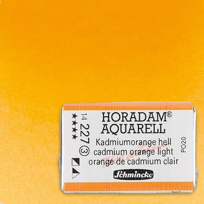 Akvarelová farba Schmincke Horadam, 1/1 v celej panvičke - 227, cadmium orange light