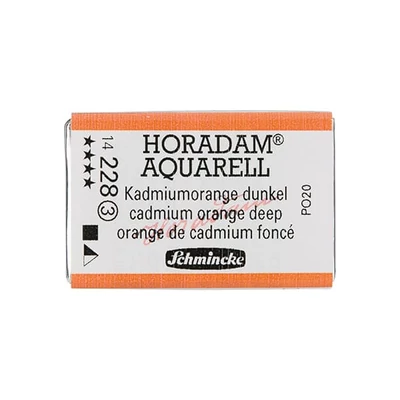 Akvarelová farba Schmincke Horadam, 1/1 v celej panvičke - 228, cadmium orange deep