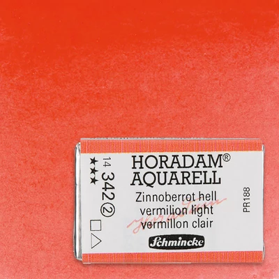 Akvarelová farba Schmincke Horadam, 1/1 v panvičke - 342, vermilion light