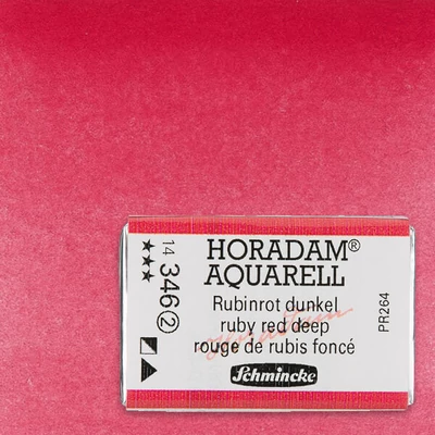 Akvarelová farba Schmincke Horadam, 1/1 v panvičke - 346, ruby red deep
