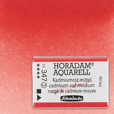 Akvarelová farba Schmincke Horadam, 1/1 v celej panvičke - 347, cadmium red medium
