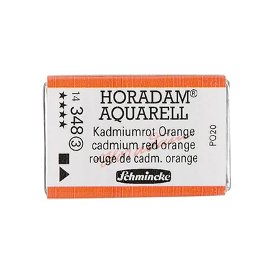 Akvarelová farba Schmincke Horadam, 1/1 v celej panvičke - 348, cadmium red orange