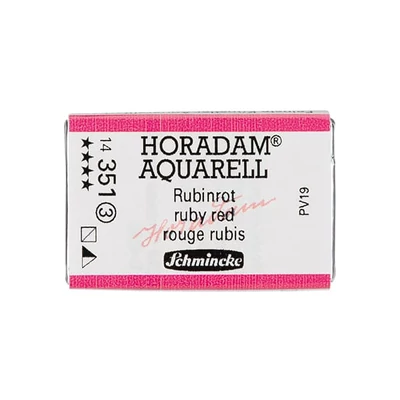 Akvarelová farba Schmincke Horadam, 1/1 v celej panvičke - 351, ruby red