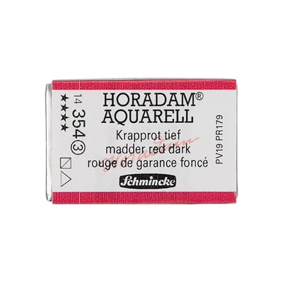 Akvarelová farba Schmincke Horadam, 1/1 v celej panvičke - 354, madder red dark