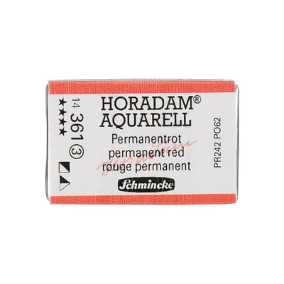 Akvarelová farba Schmincke Horadam, 1/1 v celej panvičke - 361, permanent red