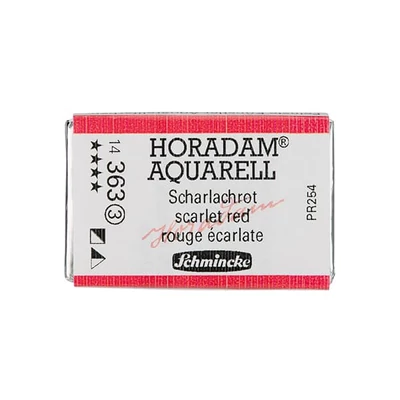 Akvarelová farba Schmincke Horadam, 1/1 v celej panvičke - 363, scarlet red
