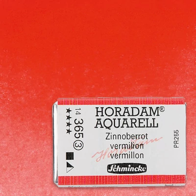 Akvarelová farba Schmincke Horadam, 1/1 v celej panvičke - 365, vermilion