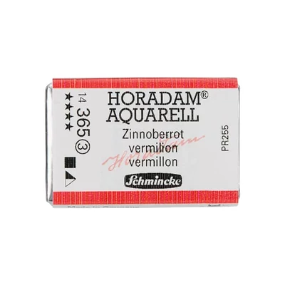Akvarelová farba Schmincke Horadam, 1/1 v celej panvičke - 365, vermilion