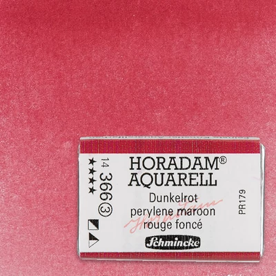 Akvarelová farba Schmincke Horadam, 1/1 v celej panvičke - 366, perylene maroon