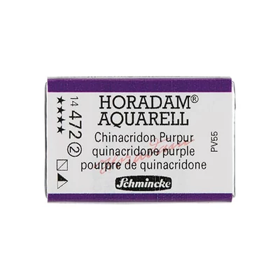 Akvarelová farba Schmincke Horadam, 1/1 v panvičke - 472, quinacridone purple