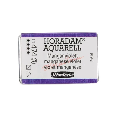 Akvarelová farba Schmincke Horadam, 1/1 v celej panvičke, granulačná - 474, manganese violet