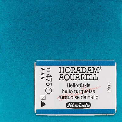 Akvarelová farba Schmincke Horadam, 1/1 v celej panvičke - 475, helio turquoise