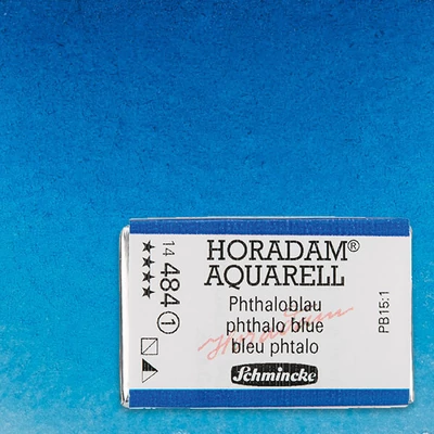 Akvarelová farba Schmincke Horadam, 1/1 v celej panvičke - 484, phthalo blue