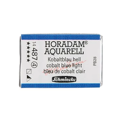 Akvarelová farba Schmincke Horadam, 1/1 v celej panvičke - 487, cobalt blue light