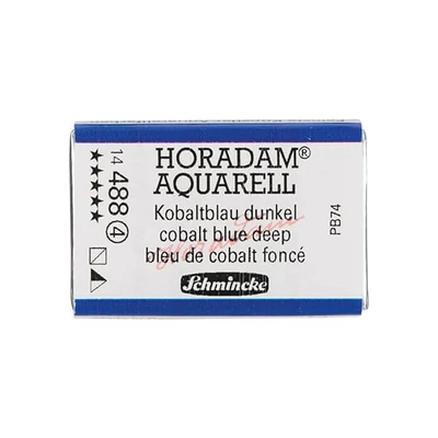 Akvarelová farba Schmincke Horadam, 1/1 v celej panvičke, granulačná - 488, cobalt blue deep