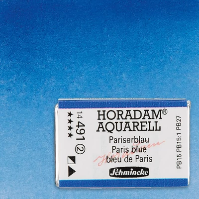 Akvarelová farba Schmincke Horadam, 1/1 v celej panvičke - 491, paris blue