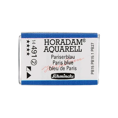 Akvarelová farba Schmincke Horadam, 1/1 v celej panvičke - 491, paris blue