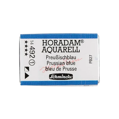 Akvarelová farba Schmincke Horadam, 1/1 v celej panvičke - 492, prussian blue