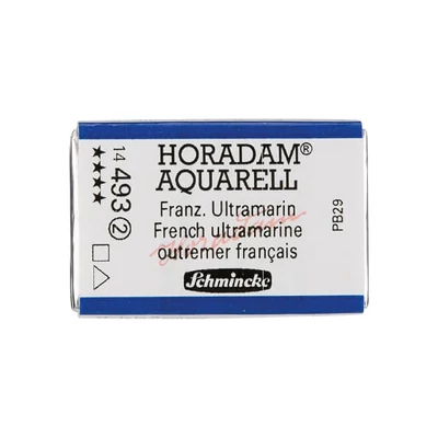 Akvarelová farba Schmincke Horadam, 1/1 v panvičke, granulačná - 493, french ultramarine