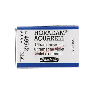Akvarelová farba Schmincke Horadam, 1/1 v celej panvičke, granulačná - 495, ultramarine violet