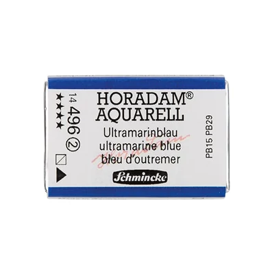 Akvarelová farba Schmincke Horadam, 1/1 v celej panvičke - 496, ultramarine blue