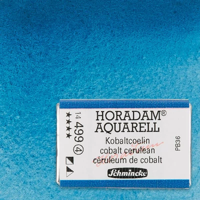 Akvarelová farba Schmincke Horadam, 1/1 v celej panvičke, granulačná - 499, cobalt cerulean
