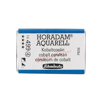 Akvarelová farba Schmincke Horadam, 1/1 v celej panvičke, granulačná - 499, cobalt cerulean