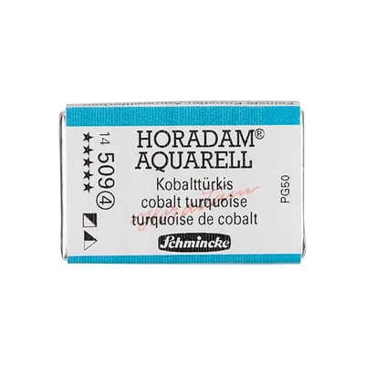 Akvarelová farba Schmincke Horadam, 1/1 v celej panvičke granulačná - 509, cobalt turquoise
