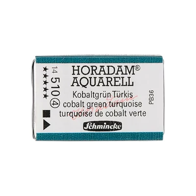 Akvarelová farba Schmincke Horadam, 1/1 v celej panvičke, granulačná - 510, cobalt green turquoise