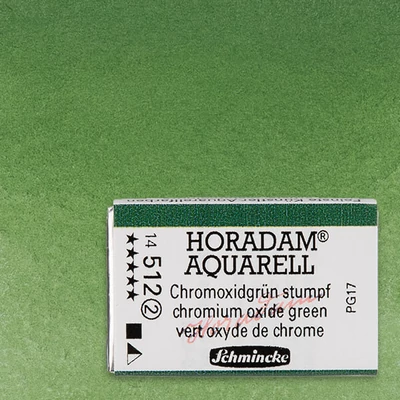Akvarelová farba Schmincke Horadam, 1/1 v celej panvičke - 512, chromium oxide green