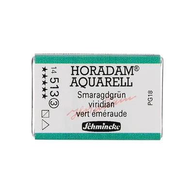 Akvarelová farba Schmincke Horadam, 1/1 v panvičke, granulačná - 513, viridian