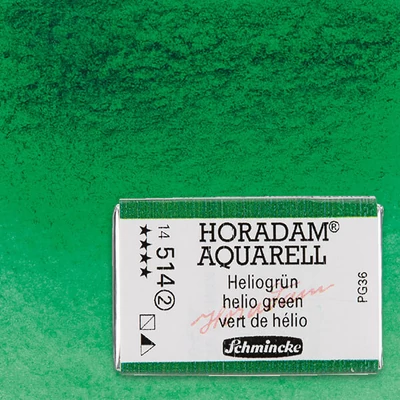 Akvarelová farba Schmincke Horadam, 1/1 v celej panvičke - 514, helio green