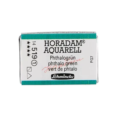 Akvarelová farba Schmincke Horadam, 1/1 v celej panvičke - 519, phthalo green