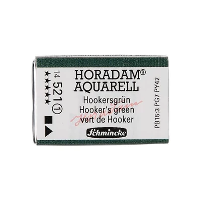 Akvarelová farba Schmincke Horadam, 1/1 v celej panvičke - 521, hooker's green