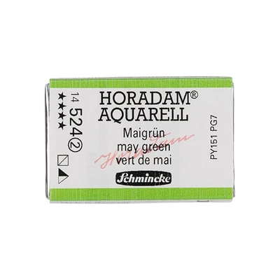 Akvarelová farba Schmincke Horadam, 1/1 v celej panvičke- 524, may green