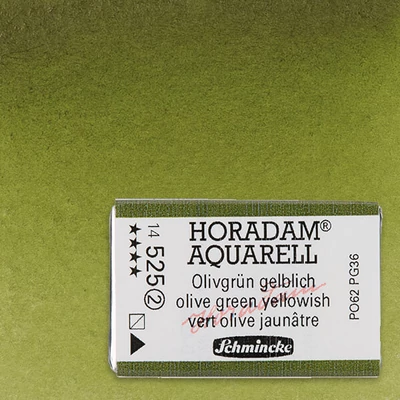Akvarelová farba Schmincke Horadam, 1/1 v celej panvičke - 525, olive green yellowish