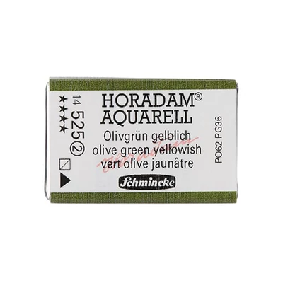 Akvarelová farba Schmincke Horadam, 1/1 v celej panvičke - 525, olive green yellowish