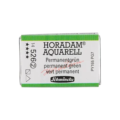 Akvarelová farba Schmincke Horadam, 1/1 v celej panvičke - 526, permanent green