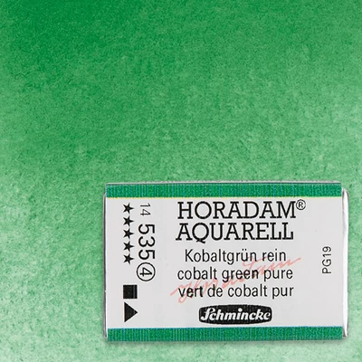 Akvarelová farba Schmincke Horadam, 1/1 v celej panvičke, granulačná - 535, cobalt green pure